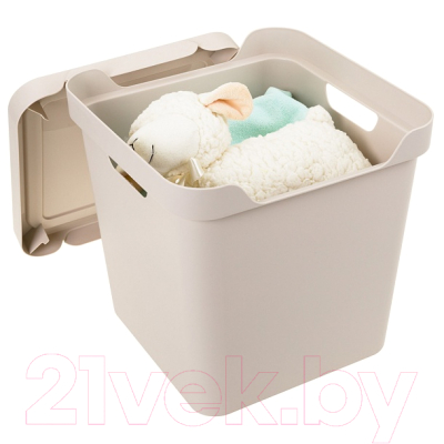 Контейнер для хранения Econova Luxe / 433242634 (cветло-бежевый)