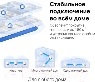 Комплект беспроводных маршрутизаторов Mercusys Halo H50G