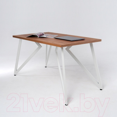 Обеденный стол Millwood Женева Л18 120x70 (дуб табачный Craft/металл белый)