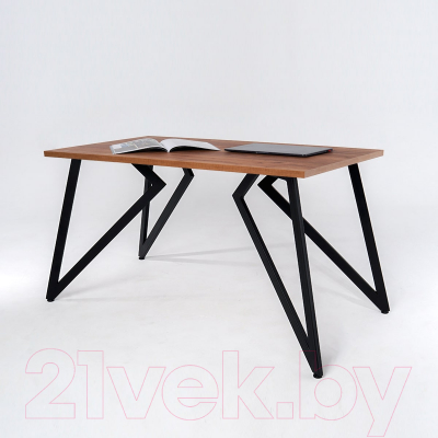 Обеденный стол Millwood Женева Л18 130x80 (дуб табачный Craft/металл черный)