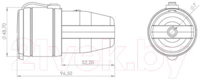 Розетка переносная Rexant 111-123