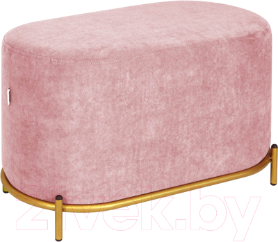 Пуф Sheffilton SHT-B7 (пыльная роза/золото) - фото