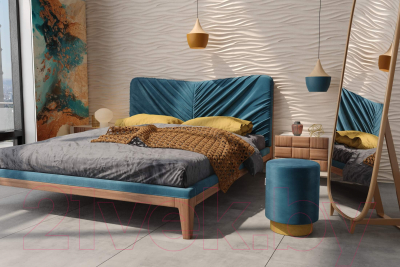 Пуф Sheffilton SHT-B8 (морская глубина/золото)