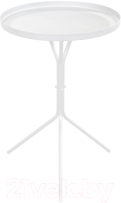 Журнальный столик Sheffilton SHT-CT11 (белый муар) - фото