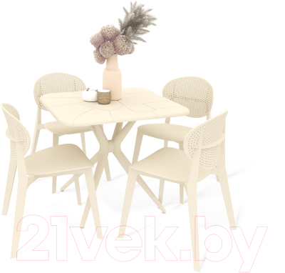 Комплект садовой мебели Sheffilton SHT-DS193 (бежевый) - фото