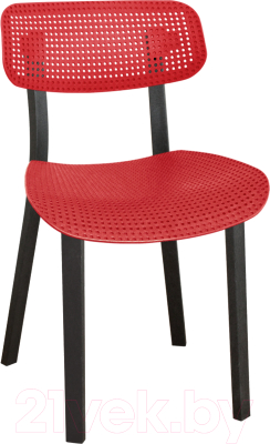 Стул Sheffilton SHT-S85 (черный/красный/красный) - фото