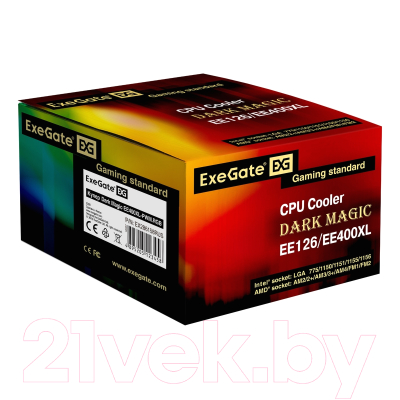 Кулер для процессора ExeGate Dark Magic EE400XL-PWM.RGB (EX286158RUS)