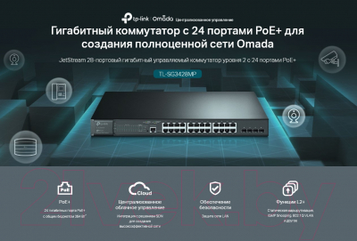 Коммутатор TP-Link TL-SG3428MP