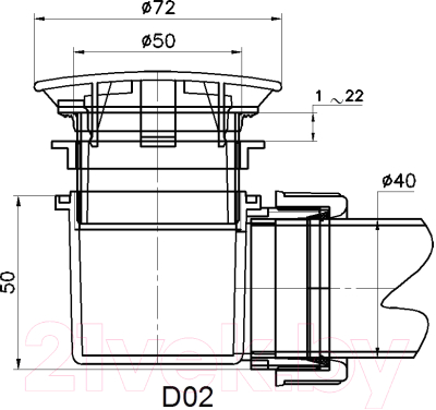 Сифон RGW QYD-02 / 18241102-01