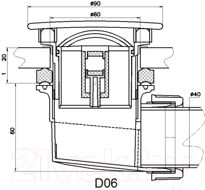 Сифон RGW QYD-06 / 18241106-01
