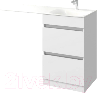 Тумба с умывальником Aqwella Forma / FOR01052 R - фото