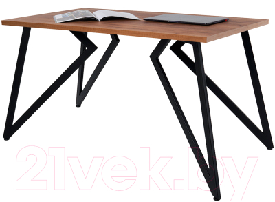 Обеденный стол Millwood Женева Л18 160x80 (дуб табачный Craft/металл черный)