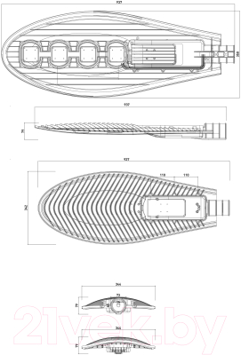 Светильник уличный ЭРА SPP-5-200-5K-W / Б0043670