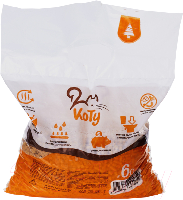 Наполнитель для туалета Коту Хвойный древесный