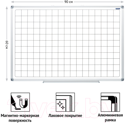 Магнитно-маркерная доска OfficeSpace 307401 (60x90см)