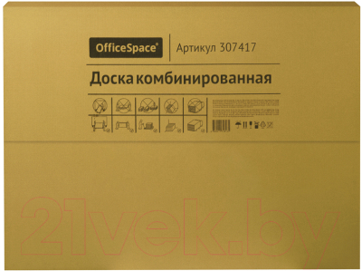 Магнитно-маркерная доска OfficeSpace 307417