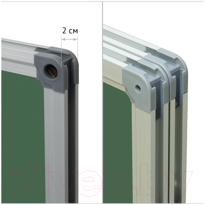 Меловая доска OfficeSpace 307564 (300x100/100x75x2)