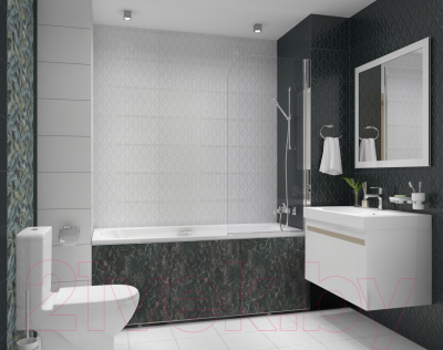 Экран для ванны Comfort Alumin Group Мрамор маренго 120