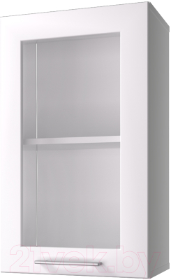 Шкаф навесной для кухни Горизонт Мебель Люкс 40 с витриной - фото