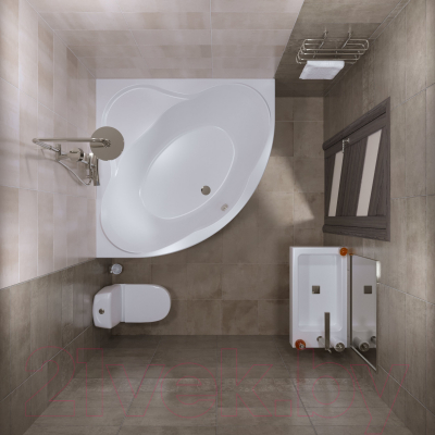 Ванна акриловая Triton Грация 140x140 Базовая (с гидромассажем)