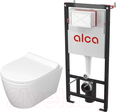 Унитаз подвесной с инсталляцией Керамин Трент R + AM101/1120 - фото