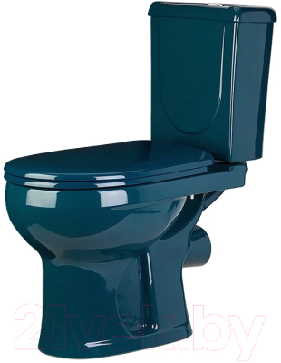 Унитаз напольный Оскольская керамика Ирида Стандарт (зеленый) - фото