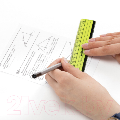 Линейка Юнландия Неончики. Для левшей / 210733