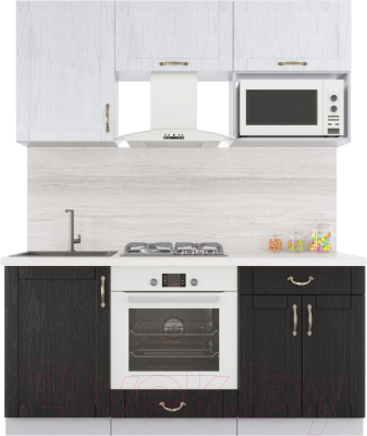 Готовая кухня Интерлиния Мила Крафт 1.7 - фото