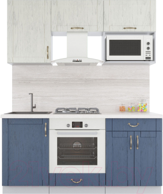 Готовая кухня Интерлиния Мила Крафт 1.7 - фото