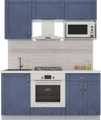 Готовая кухня Интерлиния Мила Крафт 1.7 - фото