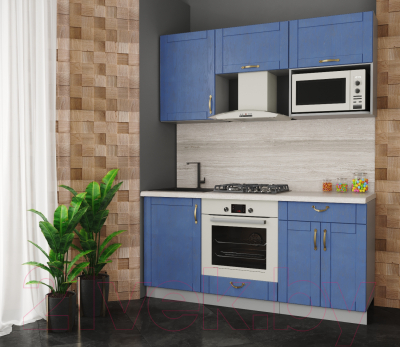 Готовая кухня Интерлиния Мила Крафт 1.7