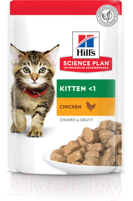 Влажный корм для кошек Hill's Science Plan Feline Kitten with Chicken - фото