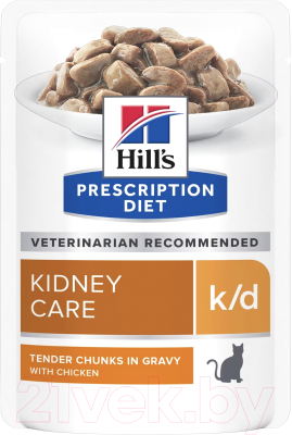 Влажный корм для кошек Hill's Prescription Diet Kidney Care k/d Chicken - фото