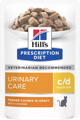 Влажный корм для кошек Hill's Prescription Diet c/d Multicare Feline with Chicken - фото