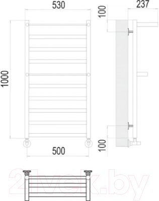 Полотенцесушитель водяной Terminus Хендрикс П10 500x1000