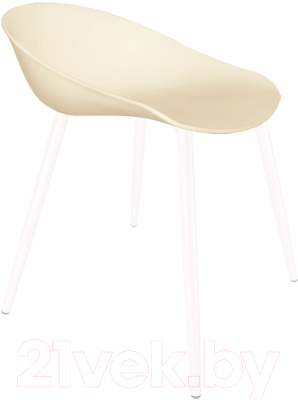 Стул Sheffilton SHT-ST19/S95-1 (бежевый/белый муар) - фото