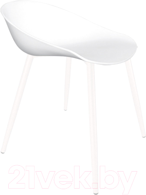 Стул Sheffilton SHT-ST19/S95-1 (белый/белый муар) - фото