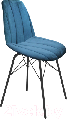 Стул Sheffilton SHT-ST29-C1/S64 (морская глубина/черный муар) - фото