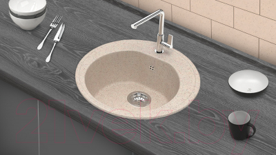 Мойка кухонная Berge BR-5200 (бежевый)