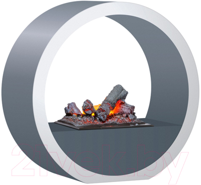 Портал для камина Смолком Island C400 (серый графит/бьянко белый) - фото