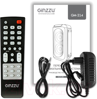 Портативная колонка Ginzzu GM-214