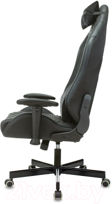 Кресло геймерское Бюрократ Knight Neon (черный экокожа)