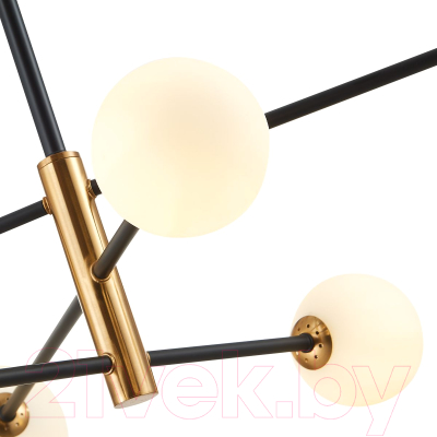 Люстра Evoluce SLE220103-06 (черны/бронза/белый)