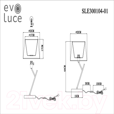 Прикроватная лампа Evoluce SLE300104-01