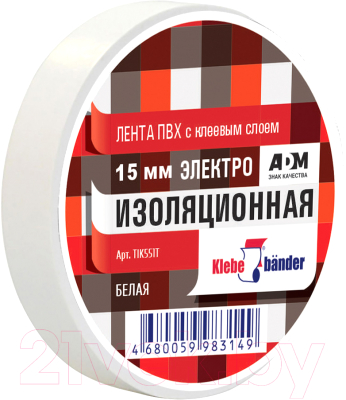 Изолента Klebebander ПВХ 15ммx10м / TIK551T - фото