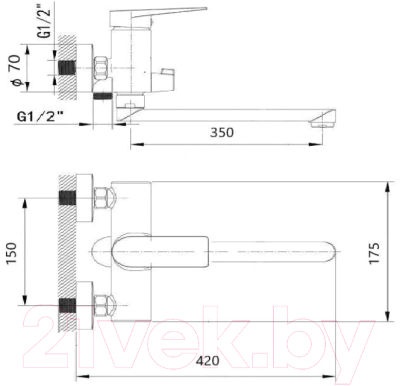 Смеситель Wisent WP22225