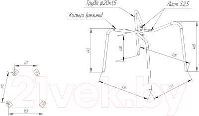 Стул Sheffilton SHT-ST29-C/S130 HD (пепельный/черный муар)