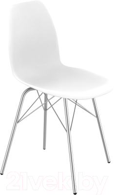 Стул Sheffilton SHT-ST29/S64 (белый/хром лак) - фото