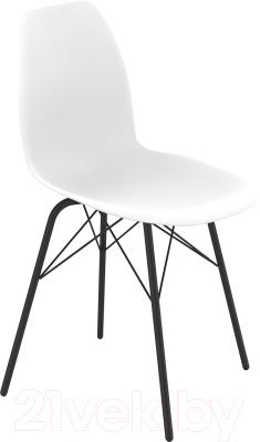 Стул Sheffilton SHT-ST29/S64 (белый/черный муар) - фото