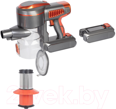 Вертикальный пылесос Endever SkyClean VC-301 (темно-серый/оранжевый)